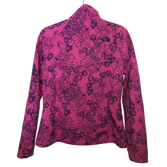 TNF Apex Bionic Azalea Pink Floral Softshell Jacket M - Picture 2 of 5